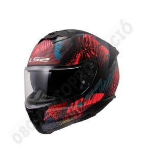Casco LS2 FF808 Stream II Jungle Matt Black Pink Blue